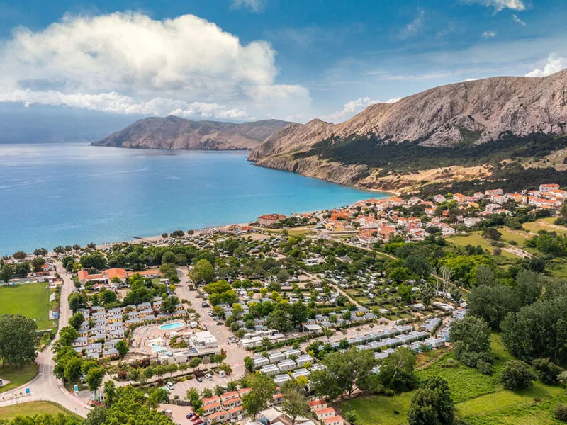 Baska Beach Camping Resort Vista aerea