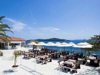 Kamp Belvedere Trogir gastro restoran terasa s spektakularnim pogledom | AdriaCamps