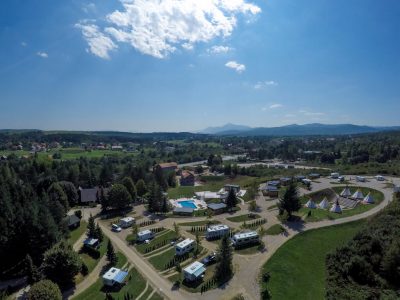 Kamp Turist Grabovac pogled iz zraka