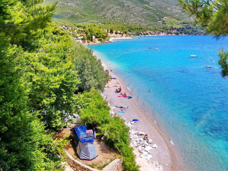 Kamp Nevio Pogled Pogled Iz Zraka Pjescana Strana Plaze