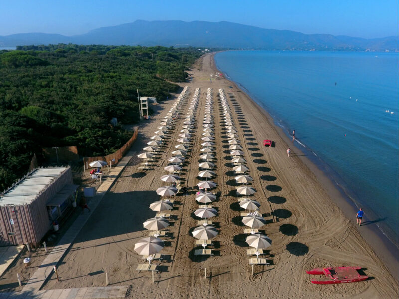 Orbetello Family Camping Village Beach Overview