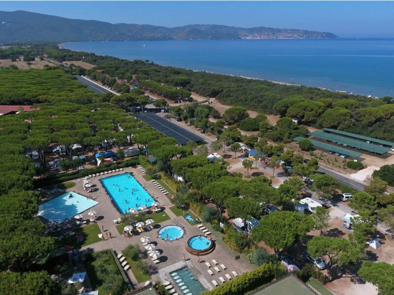 Orbetello Family Camping Village Pool Birds Eye