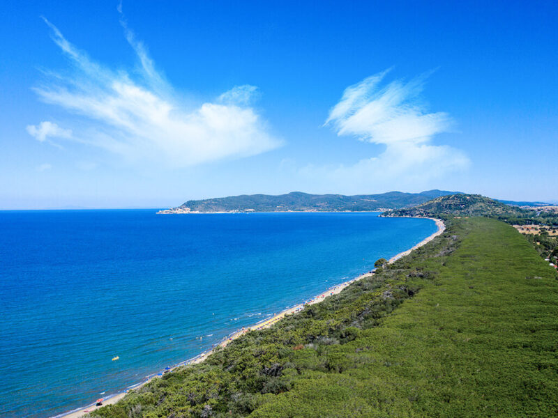 Campingl Gabbiano Beach Air View