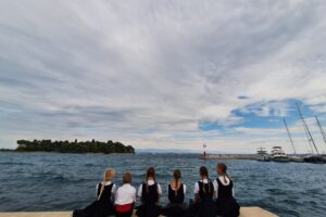 A group of girls in Preko, Ugljan island