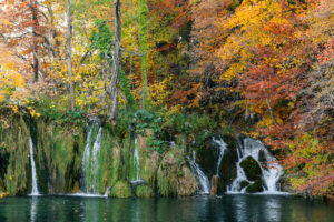 Lake Plitvice in autumn