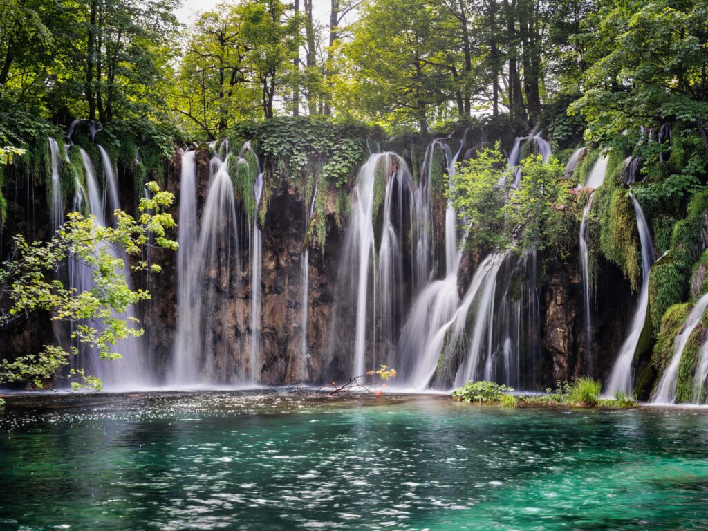 Mesmerizing view of Plitvice Lakes National Park in Croatia