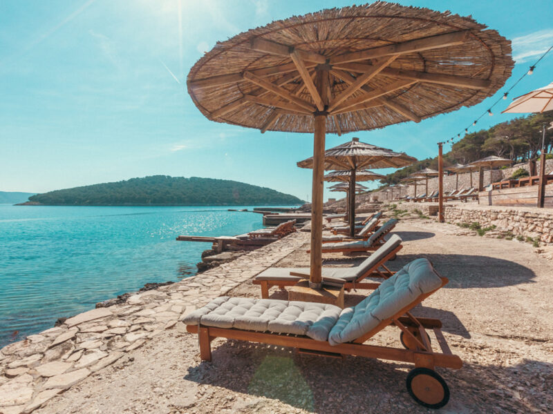Vista sulla spiaggia dell Obonjan Island Resort