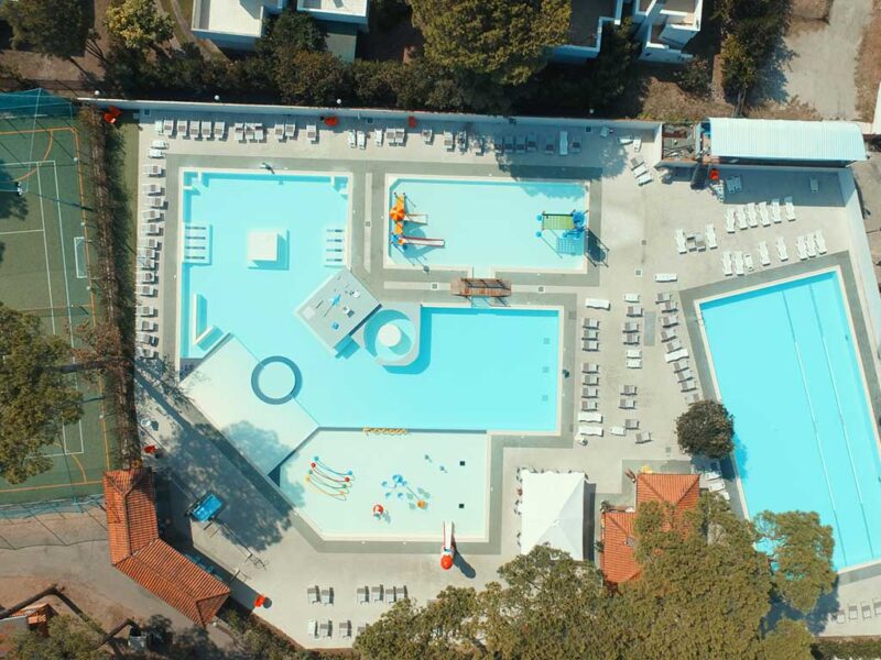 Camping Mare E Pineta Pool Air View