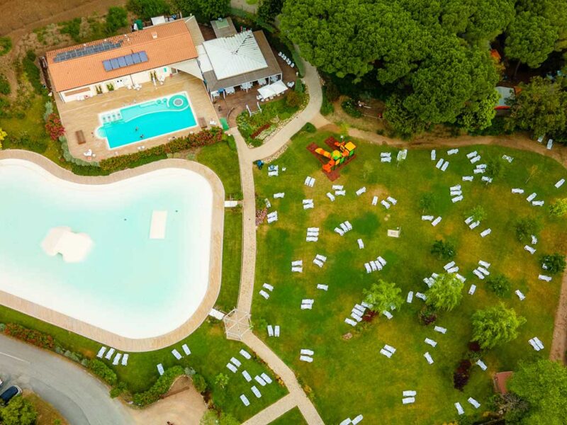 Kamp Etruria Pogled Iz Zraka 