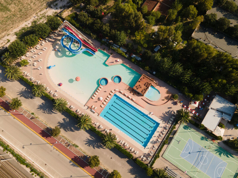 Risacca Family Camping Village Pool Birds Eye