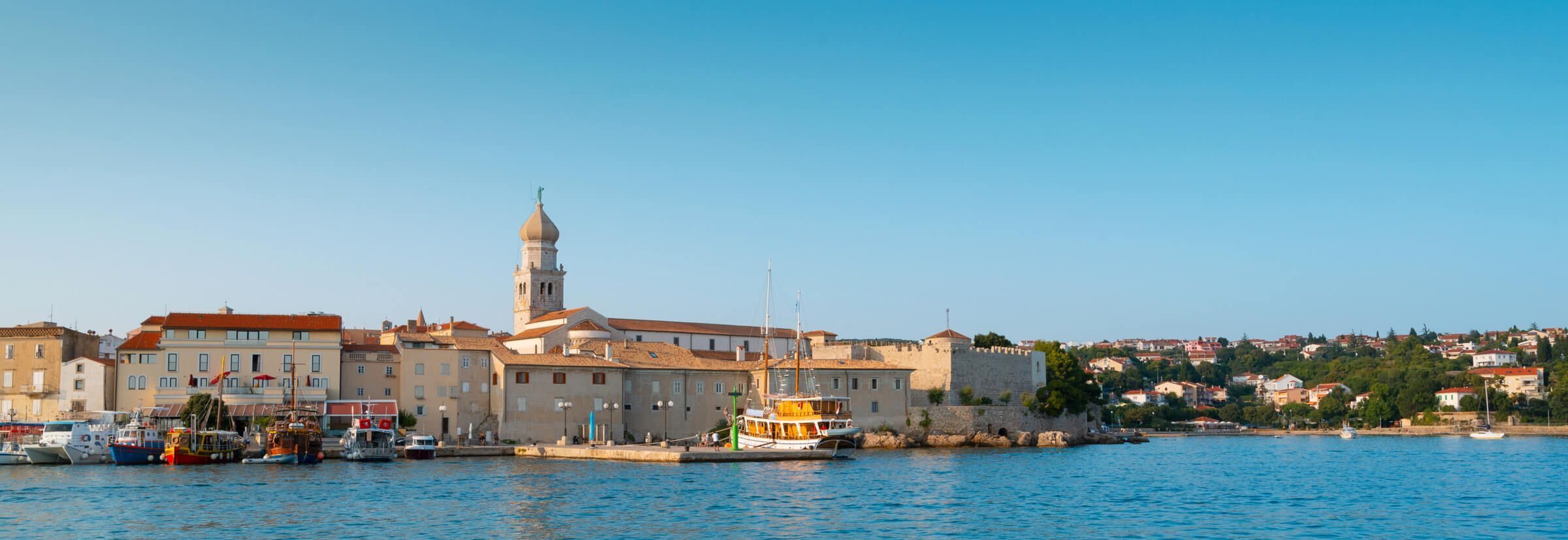 Krk town in Croatia